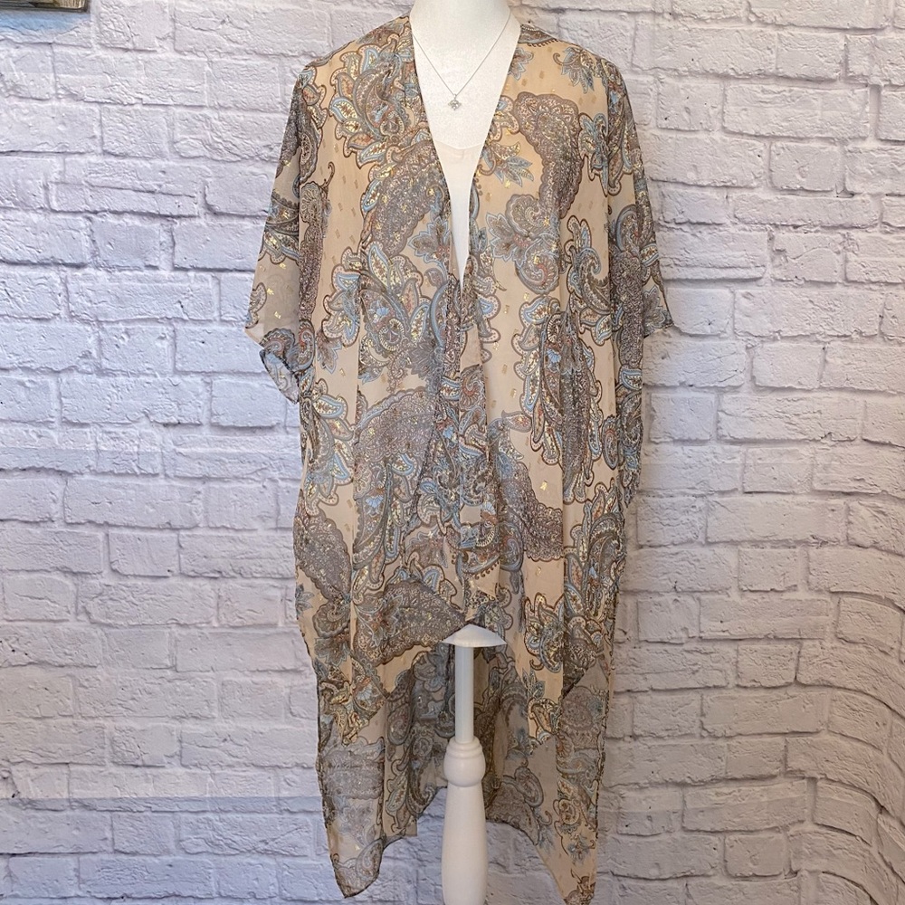 Express paisley kimono/wrap. Sheer and lightweight . One size